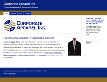 Tablet Screenshot of corporateapparel-inc.com